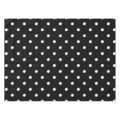 Nappe Pois blancs rétro en noir (Devant (Horizontal))
