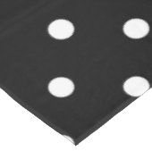 Nappe Pois blancs rétro en noir (Angle)