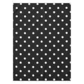 Nappe Pois blancs rétro en noir (Devant)
