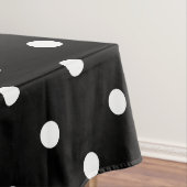 Nappe Pois blancs rétro en noir (In Situ)