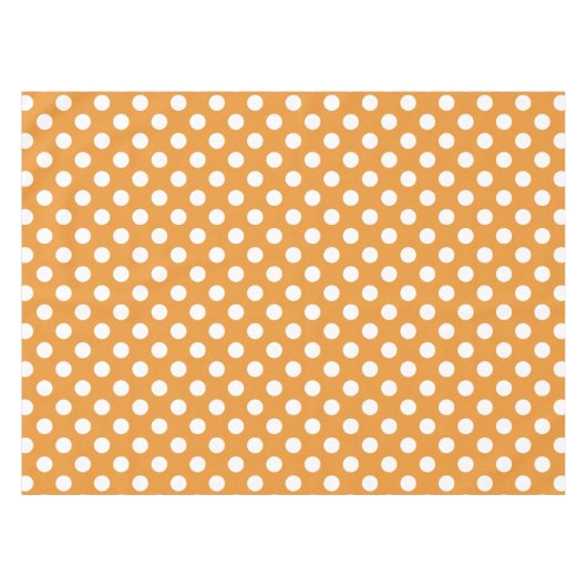 Nappe Pois blancs sur ambre (Devant (Horizontal))