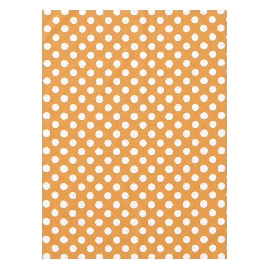 Nappe Pois blancs sur ambre (Devant)