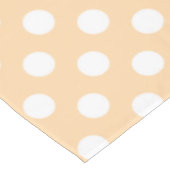 Nappe Pois blancs sur beige (Angle)