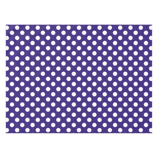 Nappe Pois blancs sur bleu foncé (Devant (Horizontal))