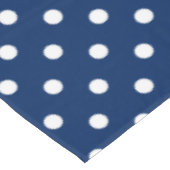 Nappe Pois blancs sur bleu marine (Angle)
