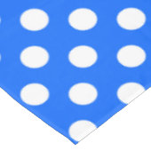 Nappe Pois blancs sur bleu royal (Angle)