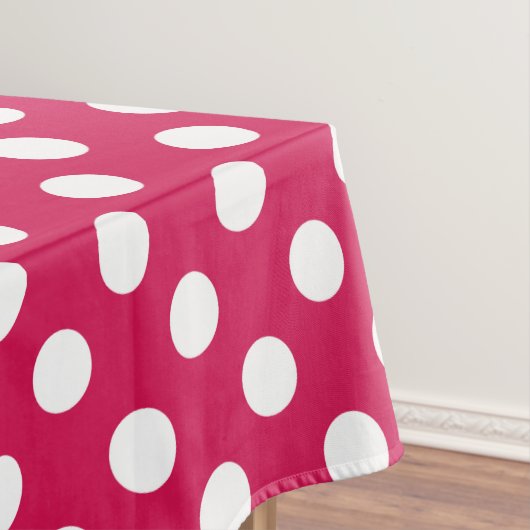 Nappe Pois blancs sur cerise (In Situ)