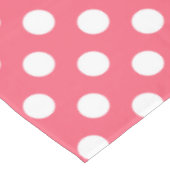 Nappe Pois blancs sur corail (Angle)