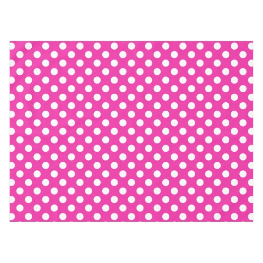 Nappe Pois blancs sur fuchsia (Devant (Horizontal))