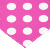 Nappe Pois blancs sur fuchsia (Angle)