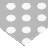 Nappe Pois blancs sur gris (Angle)