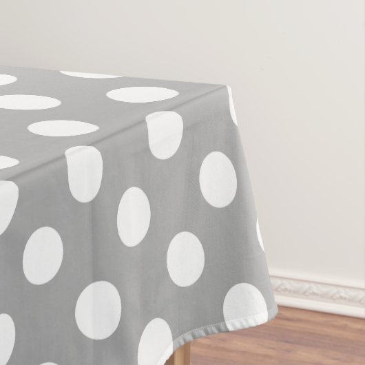 Nappe Pois blancs sur gris (In Situ)