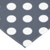Nappe Pois blancs sur gris bleu (Angle)