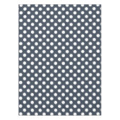 Nappe Pois blancs sur gris bleu (Devant)