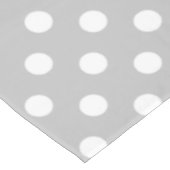 Nappe Pois blancs sur gris cendré (Angle)