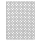 Nappe Pois blancs sur gris cendré (Devant)