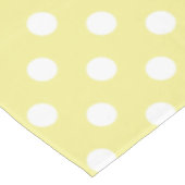 Nappe Pois blancs sur jaune beurre (Angle)