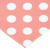 Nappe Pois blancs sur la pêche (Angle)
