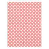 Nappe Pois blancs sur la pêche (Devant)