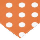 Nappe Pois blancs sur la tangerine sauvage (Angle)