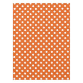 Nappe Pois blancs sur la tangerine sauvage (Devant)