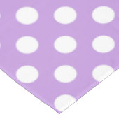 Nappe Pois blancs sur lilas (Angle)