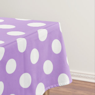 Nappe Pois blancs sur lilas