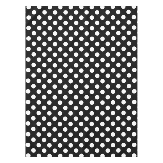 Nappe Pois blancs sur noir (Devant)