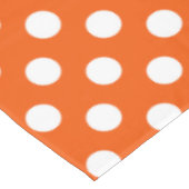 Nappe pois blancs sur orange (Angle)