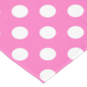 Nappe Pois blancs sur rose (Angle)