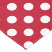 Nappe Pois blancs sur rouge (Angle)
