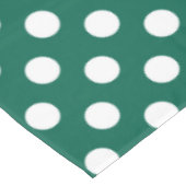 Nappe Pois blancs sur vert sauge (Angle)