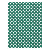 Nappe Pois blancs sur vert sauge (Devant)