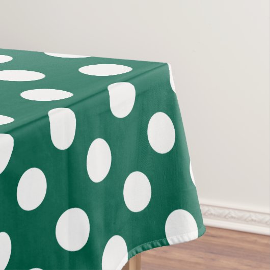 Nappe Pois blancs sur vert sauge (In Situ)