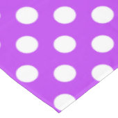 Nappe Pois blancs sur violet clair (Angle)