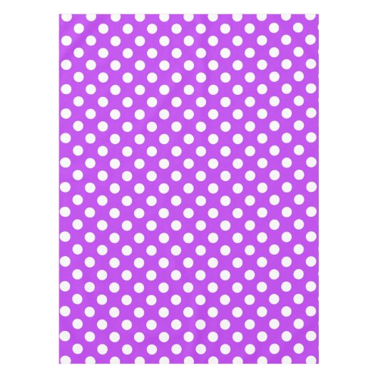 Nappe Pois blancs sur violet clair (Devant)