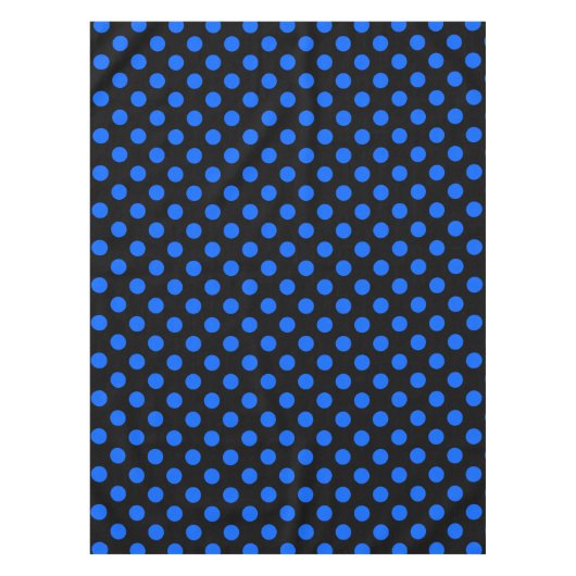Nappe Pois bleu et noir (Devant)