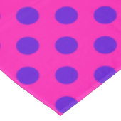 Nappe Pois bleus sur fuchsia (Angle)