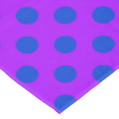 Nappe Pois bleus sur violet (Angle)