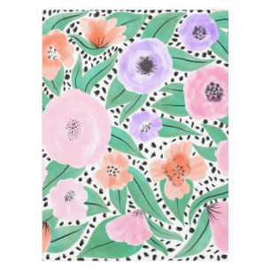 Nappe Pois d'aquarelle rouge violet