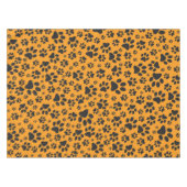 Nappe Pois de chien noir et blanc Pointe Polka sur dahli (Devant (Horizontal))