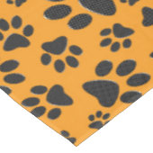 Nappe Pois de chien noir et blanc Pointe Polka sur dahli (Angle)