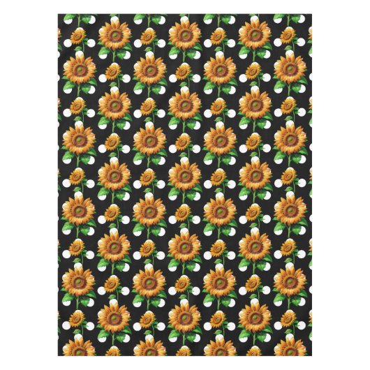 Nappe Pois de fleurs de tournesol (Devant)