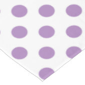 Nappe Pois de lavande sur blanc (Angle)