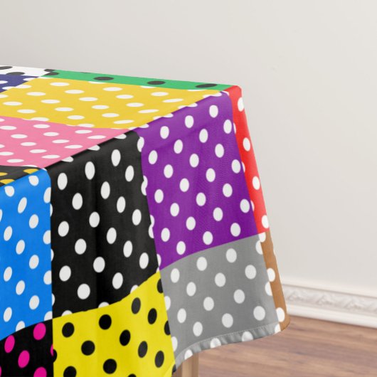 Nappe Pois de surfaces composées multicolores