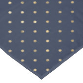 Nappe Pois d'or bleu marine moderne (Angle)