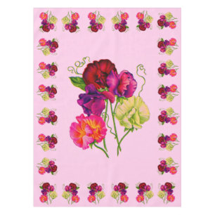 Nappe pois doux en violet et rose