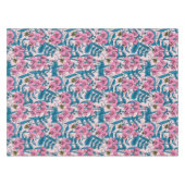 Nappe Pois doux et bourdons, rose et bleu (Devant (Horizontal))