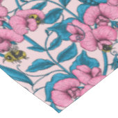 Nappe Pois doux et bourdons, rose et bleu (Angle)