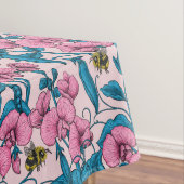 Nappe Pois doux et bourdons, rose et bleu (In Situ)